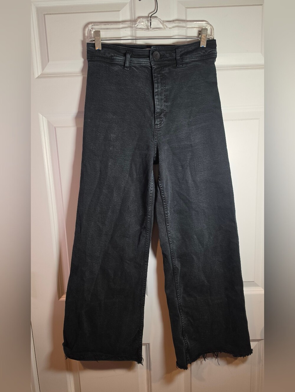 Zara Black Wide-Leg Baggy High Waist Women’s Jeans US 6